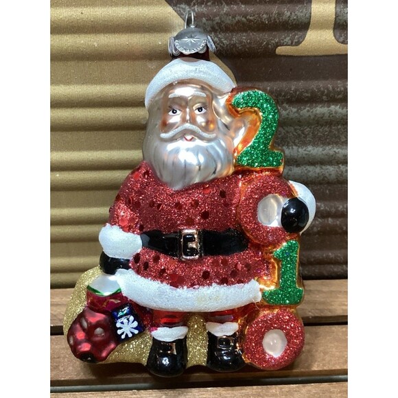 Christopher RADKO 2010 Santa Holiday Ornament Celebration 25th Anniversary - Picture 1 of 14